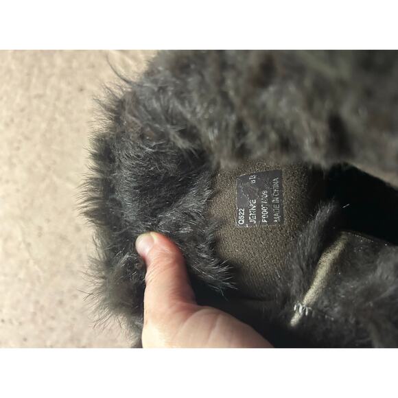 Coach Monogram C Rabbit Fur Lined Lace Up Boots Women’s 8 - Picture 10 of 10